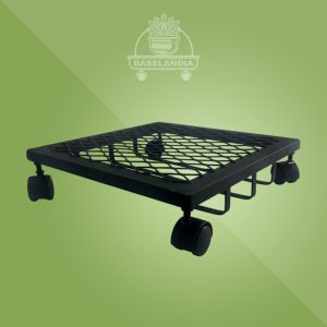 Modelo Yoe Livia Base macetón con ruedas y porta plato 35x35 cm