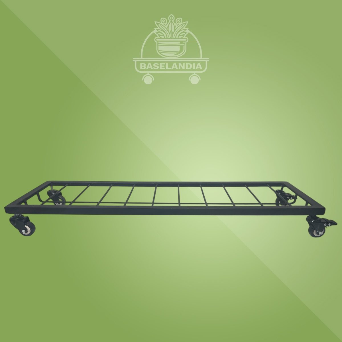 Modelo Natalia 130 Base para jardinera con porta platos con ruedas de 100x30 cm - Imagen 2