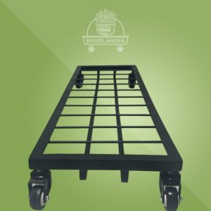 Modelo Natalia 130 Base para jardinera con porta platos con ruedas de 100x30 cm