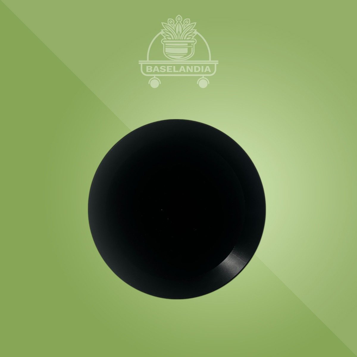 Plato Mediano para Bases de Maceta Negro